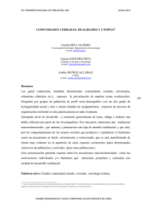 Comunidades cerradas: realidades y utopías