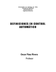 definiciones en control automático