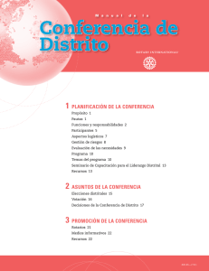 Manual de la Conferencia de Distrito