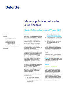 Mejores prácticas enfocadas a las finanzas