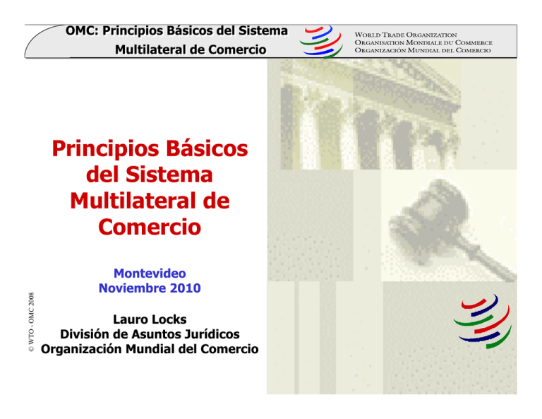 Principios Básicos Del Sistema Multilateral De Comercio