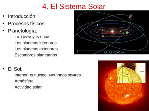 4. El Sistema Solar