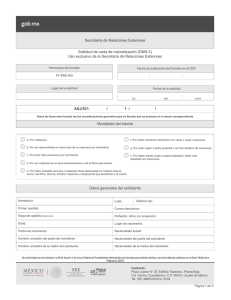 FF-SRE-005 Solicitud de carta de naturalización (DNN-3)