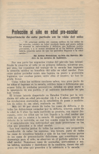 Protección al niño en edad pre