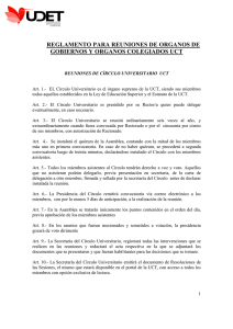 reglamento de reuniones de organos de gobierno y organos