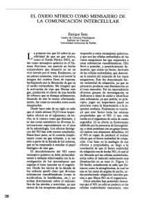 El óxido nítrico como mensajero de la comunicación