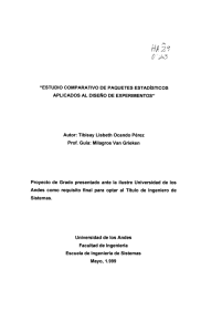 estudio comparativo de paquetes estadísticos aplicados al