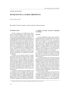 Bloqueos de la Pared Abdominal - Sociedad de Anestesiología de