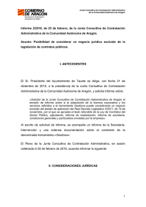 Informe 2/2016 - Gobierno de Aragón