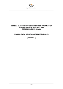 SISTEMA ELECTRONICO DE REMISION DE INFORMACION