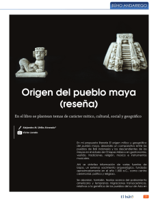 Origen del pueblo maya (reseña)