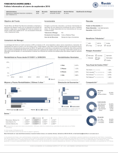 FONDO MUTUO AHORRO | SERIE A Folleto Informativo al 31 de