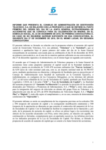 Junta General Extraordinaria 2010 – Informe
