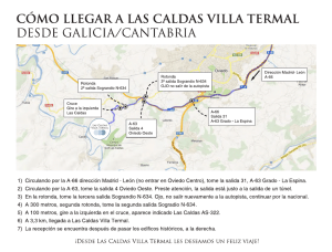 cómo llegara las caldas villa termal desde galicia/cantabria