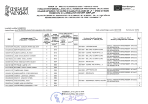 Page 1 :K GENERALIAI VALENCIANA S Localitat/Localidad