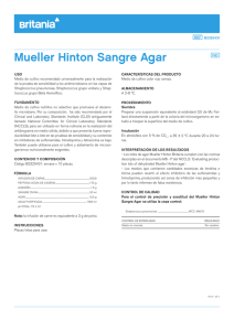 Mueller Hinton Sangre Agar