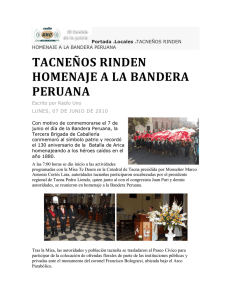tacna conmemora el día de la bandera y batalla de arica