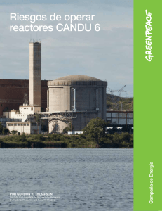 Riesgos de operar reactores CANDU 6