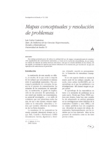 Mapas conceptuales y resolución de problemas