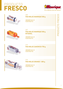 catálogo - producto fresco