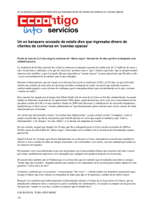 Un ex banquero acusado de estafa dice que ingresaba dinero de