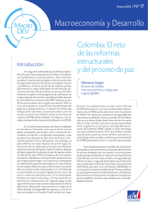Colombia: El reto de las reformas estructurales y del proceso