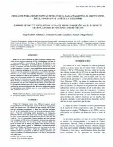 ticos, divergencia genética y heterosis