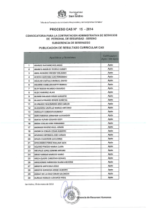 proceso cas nº 15 — 2014 - Municipalidad de San Isidro