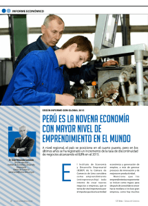 perú es la novena economía con mayor nivel de emprendimiento en