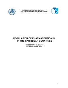 Regulation of Pharmaceuticals in the Caribbean Countries