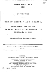 great britain and mexico, supplementary to the parcel post