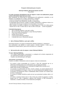 Prospecto: Información para el usuario Dolostop Pediátrico 100 mg