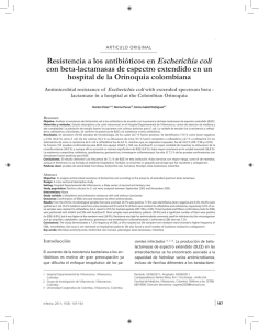 Resistencia a los antibióticos en Escherichia coli