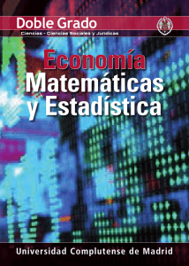 Economía Matemáticas y Estadística