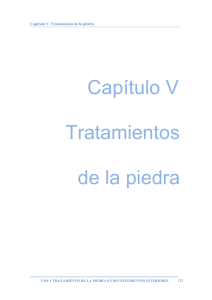 Capítulo V. Tratamientos de la piedra