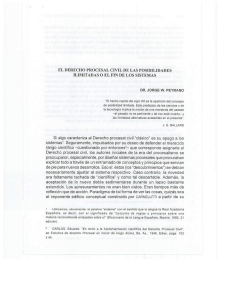 el derecho procesal civil de las posibilidades ilimitadas o el fin de