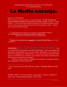 La Media naranja. - queministries.org