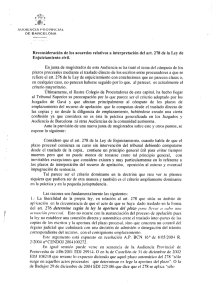 Reeonsideración de los acuerdos relativos a interpretación del art