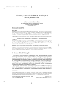 Historia y ritual dinásticos en Machaquilá