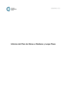 Informe del Plan de Obras a Mediano y Largo Plazo