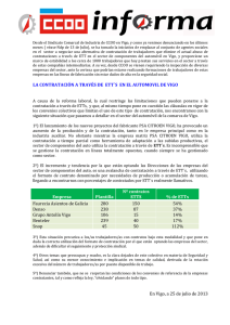 LA CONTRATACIÓN A TRAVÉS DE ETT´S EN EL - Fiteqa-CCOO