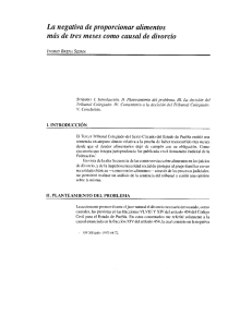 La negativa de proporcionar alimentos