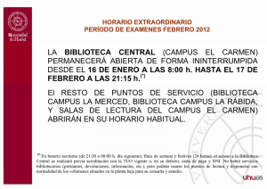 LA BIBLIOTECA CENTRAL (CAMPUS EL CARMEN