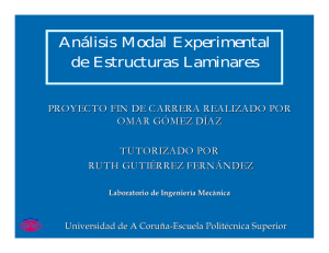 Análisis Modal Experimental de Estructuras Laminares.