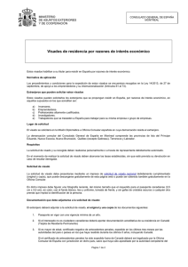 Visados de residencia por razones de inter&eacute;s econ&oacute;mico
