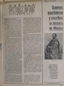 Quienes escribieron y escriben la historia de Mexico