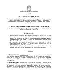 Rectoría RESOLUCIÌN N MERO 0766de 2004 —Por la cual se