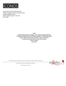 Redalyc. La Kriss Roman&iacute; como sistema jur&iacute;dico transnacional