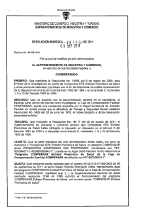 ministerio de comercio. industria y turismo superintendencia de