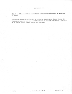 Consultas para E.I.F. - Banco Central del Uruguay